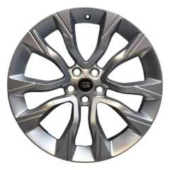 Genuine Land Rover Defender L663 Style 5086 5 Split-Spoke 22″ inch Alloy Wheels with Sparkle Silver Finish