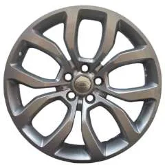 Genuine Land Rover Range Rover Style 5005 21″ inch 5 Split-Spoke Sparkle Silver Alloy Wheels
