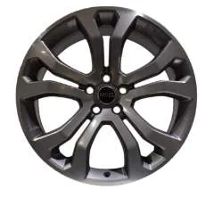 Genuine Land Rover Range Rover 22″ inch 5 Split-Spoke Style 5014 Alloy Wheels with Grey & Polished Finish
